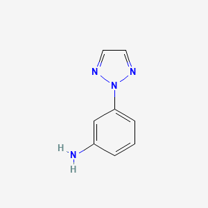 molecular formula C8H8N4 B1359725 3-(2H-1,2,3-三唑-2-基)苯胺 CAS No. 626248-56-4
