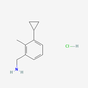 1-(3-Cyclopropyl-2-methylphenyl)methanaminehydrochloride