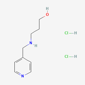 3-{[(Pyridin-4-yl)methyl]amino}propan-1-oldihydrochloride