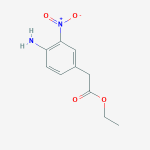 molecular formula C10H12N2O4 B1359731 2-(4-氨基-3-硝基苯基)乙酸乙酯 CAS No. 104126-70-7