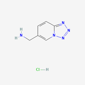 1-{[1,2,3,4]Tetrazolo[1,5-a]pyridin-6-yl}methanaminehydrochloride