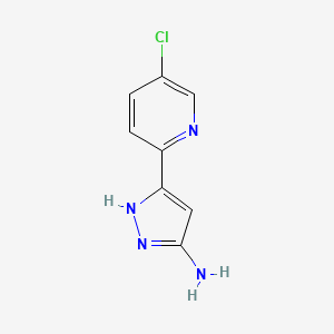 5-(5-chloropyridin-2-yl)-1H-pyrazol-3-amine