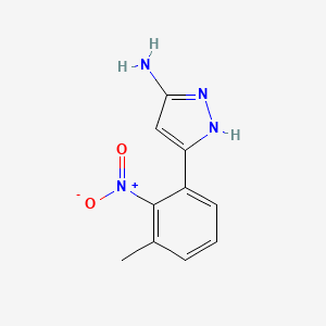 5-(3-methyl-2-nitrophenyl)-1H-pyrazol-3-amine