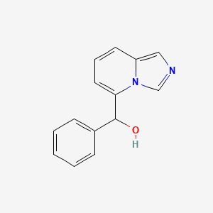 molecular formula C14H12N2O B13597467 Imidazo[1,5-a]pyridin-5-yl(phenyl)methanol CAS No. 76266-09-6