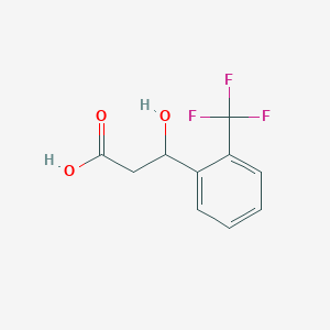 3-Hydroxy-3-(2-(trifluoromethyl)phenyl)propanoic acid