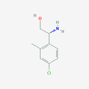 (2R)-2-Amino-2-(4-chloro-2-methylphenyl)ethan-1-OL