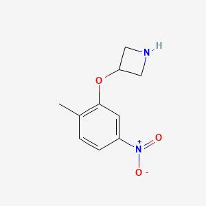 molecular formula C10H12N2O3 B13597494 3-(2-Methyl-5-nitrophenoxy)azetidine 