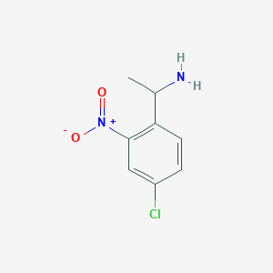 Benzenemethanamine, 4-chloro-alpha-methyl-2-nitro-, (alphaR)-