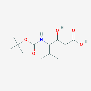 molecular formula C12H23NO5 B13597512 4-{[(Tert-butoxy)carbonyl]amino}-3-hydroxy-5-methylhexanoic acid 