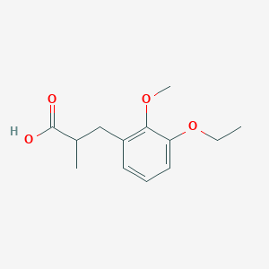 3-(3-Ethoxy-2-methoxyphenyl)-2-methylpropanoic acid