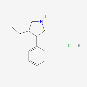 3-Ethyl-4-phenylpyrrolidinehydrochloride