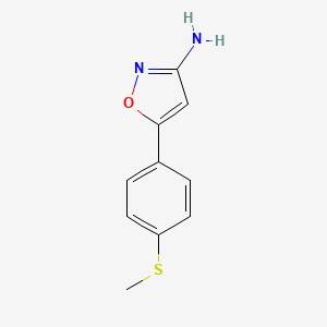 5-(4-(Methylthio)phenyl)isoxazol-3-amine