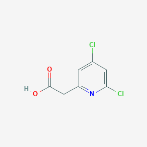 molecular formula C7H5Cl2NO2 B13597591 (4,6-Dichloropyridin-2-YL)acetic acid 