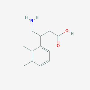 molecular formula C12H17NO2 B13597597 4-Amino-3-(2,3-dimethylphenyl)butanoic acid 