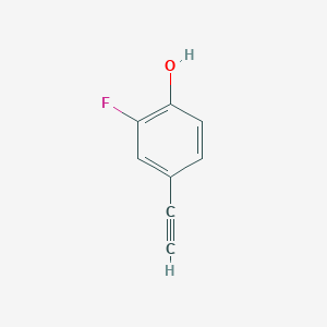 molecular formula C8H5FO B13597608 4-Ethynyl-2-fluorophenol CAS No. 949114-29-8