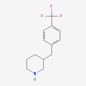 3-{[4-(Trifluoromethyl)phenyl]methyl}piperidine