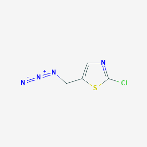 molecular formula C4H3ClN4S B13597621 5-(Azidomethyl)-2-chloro-1,3-thiazole 