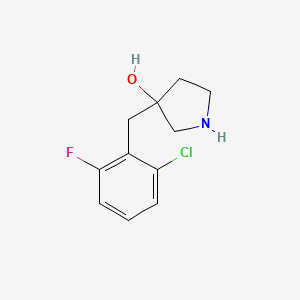 3-(2-Chloro-6-fluorobenzyl)pyrrolidin-3-ol