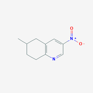 molecular formula C10H12N2O2 B13597639 6-Methyl-3-nitro-5,6,7,8-tetrahydroquinoline 