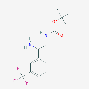 [2-Amino-2-(3-trifluoromethylphenyl)ethyl]carbamic acid tert-butyl ester