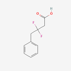 molecular formula C10H10F2O2 B13597693 3,3-Difluoro-4-phenylbutanoicacid 