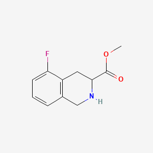 molecular formula C11H12FNO2 B13597699 Methyl 5-fluoro-1,2,3,4-tetrahydroisoquinoline-3-carboxylate 