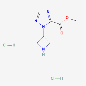 methyl1-(azetidin-3-yl)-1H-1,2,4-triazole-5-carboxylatedihydrochloride