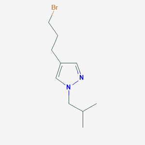 4-(3-Bromopropyl)-1-isobutyl-1h-pyrazole