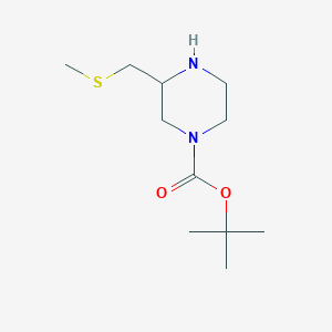 tert-Butyl 3-((methylthio)methyl)piperazine-1-carboxylate