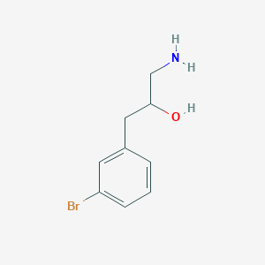 molecular formula C9H12BrNO B13597754 1-Amino-3-(3-bromophenyl)propan-2-ol 