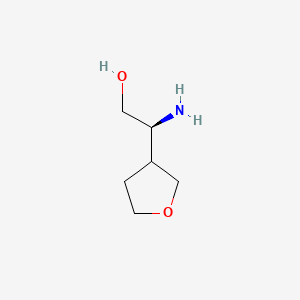 (2S)-2-amino-2-(oxolan-3-yl)ethan-1-ol