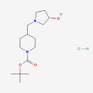 tert-butyl4-{[(3S)-3-hydroxypyrrolidin-1-yl]methyl}piperidine-1-carboxylatehydrochloride