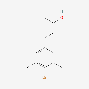 molecular formula C12H17BrO B13597806 4-(4-Bromo-3,5-dimethylphenyl)butan-2-ol 