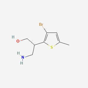 3-Amino-2-(3-bromo-5-methylthiophen-2-yl)propan-1-ol