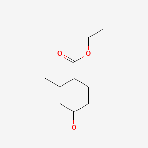 molecular formula C10H14O3 B1359784 Ethyl 2-methyl-4-oxocyclohex-2-enecarboxylate CAS No. 487-51-4