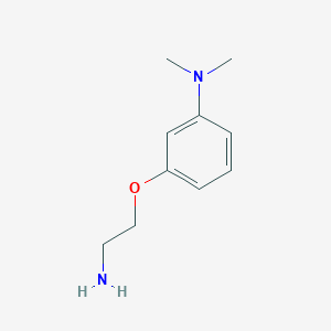 molecular formula C10H16N2O B13597855 3-(2-aminoethoxy)-N,N-dimethylaniline 