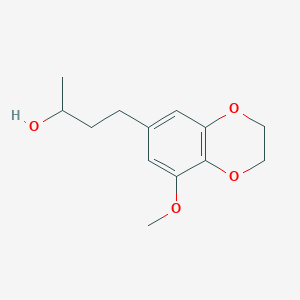 molecular formula C13H18O4 B13597867 4-(8-Methoxy-2,3-dihydrobenzo[b][1,4]dioxin-6-yl)butan-2-ol 