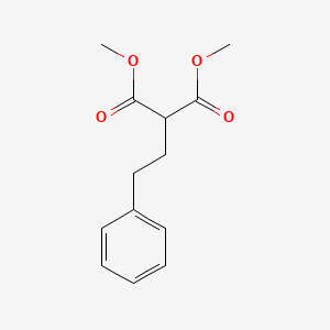 molecular formula C13H16O4 B13597901 1,3-Dimethyl2-(2-phenylethyl)propanedioate 