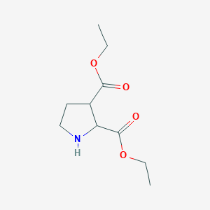 molecular formula C10H17NO4 B13597918 2,3-Diethyl pyrrolidine-2,3-dicarboxylate CAS No. 1706428-71-8