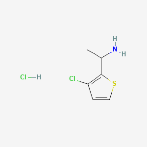 1-(3-Chlorothiophen-2-yl)ethan-1-aminehydrochloride