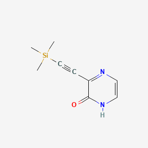 3-[2-(Trimethylsilyl)ethynyl]-1,2-dihydropyrazin-2-one