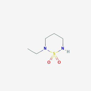 molecular formula C5H12N2O2S B13597985 2-Ethyl-1lambda6,2,6-thiadiazinane-1,1-dione 