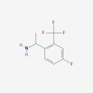 1-[4-Fluoro-2-(trifluoromethyl)phenyl]ethanamine