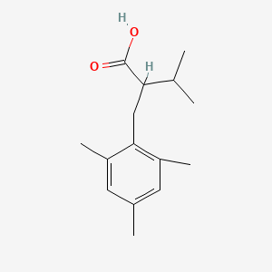 3-Methyl-2-(2,4,6-trimethylbenzyl)butanoic acid