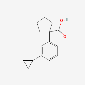 1-(3-Cyclopropylphenyl)cyclopentane-1-carboxylic acid