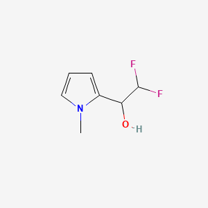 2,2-difluoro-1-(1-methyl-1H-pyrrol-2-yl)ethan-1-ol