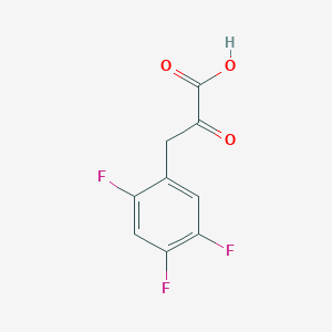 molecular formula C9H5F3O3 B13598021 2-Oxo-3-(2,4,5-trifluorophenyl)propanoic acid 