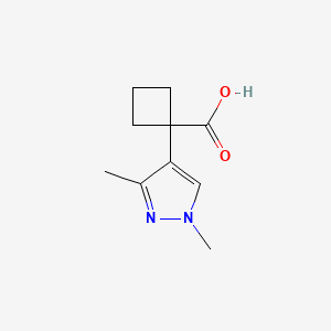 1-(1,3-dimethyl-1H-pyrazol-4-yl)cyclobutane-1-carboxylic acid