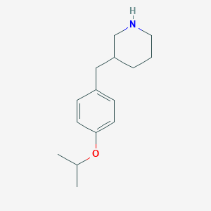 molecular formula C15H23NO B13598024 3-(4-Isopropoxybenzyl)piperidine 