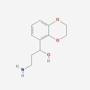 3-Amino-1-(2,3-dihydrobenzo[b][1,4]dioxin-5-yl)propan-1-ol